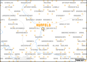 map of Hünfeld