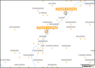 map of Hŭngbong-ni