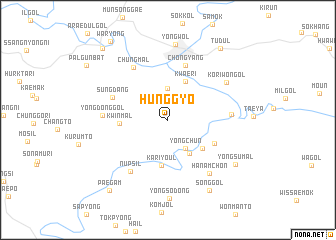 map of Hŭnggyo