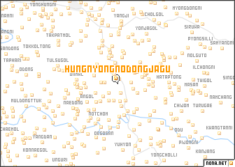 map of Hŭngnyŏng-nodongjagu