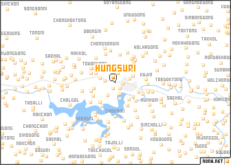 map of Hŭngsu-ri