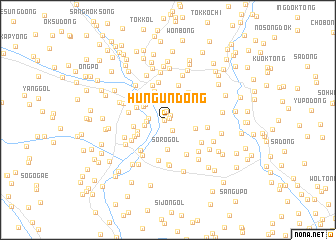map of Hŭngun-dong