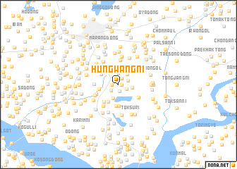 map of Hŭngwang-ni