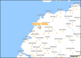 map of Hŭngyong