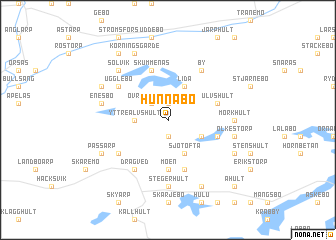 map of Hunnabo