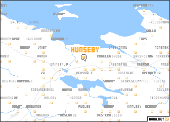 map of Hunseby