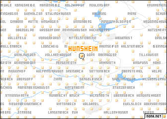map of Hunsheim