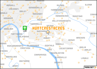 map of Huntcrest Acres