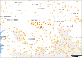 map of Hunt Cup Hill