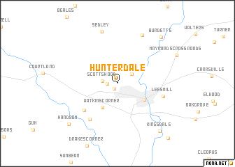 map of Hunterdale