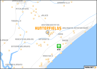 map of Hunter Fields