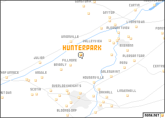 map of Hunter Park