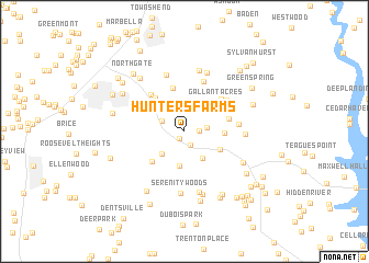 map of Hunters Farms