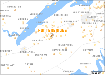 map of Hunters Ridge