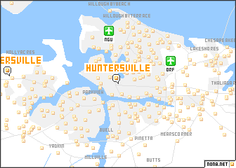 map of Huntersville