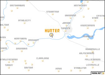 map of Hunter