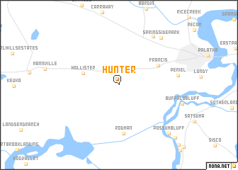 map of Hunter