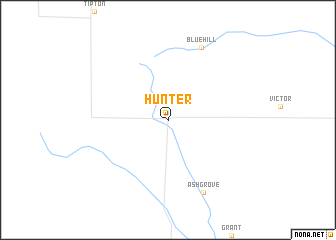 map of Hunter