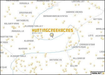 map of Hunting Creek Acres