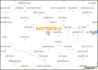 map of Huntingfield