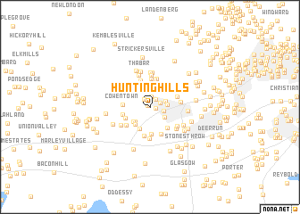 map of Hunting Hills