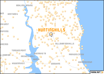 map of Hunting Hills