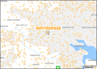 map of Hunting Ridge