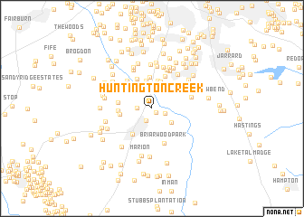 map of Huntington Creek