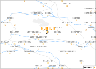 map of Hunton