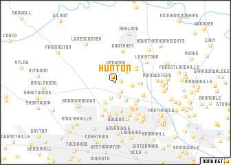map of Hunton