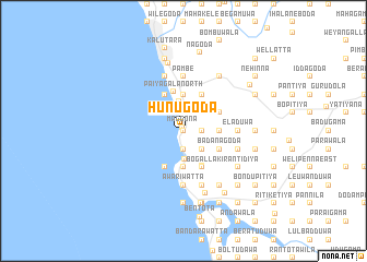 map of Hunugoda