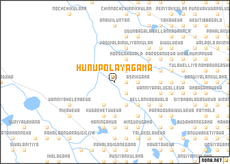 map of Hunupolayagama