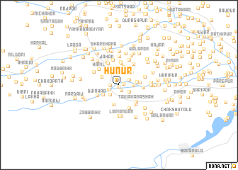 map of Hunur