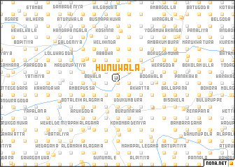 map of Hunuwala