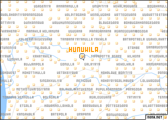 map of Hunuwila