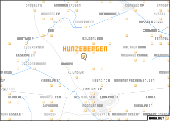 map of Hunzebergen