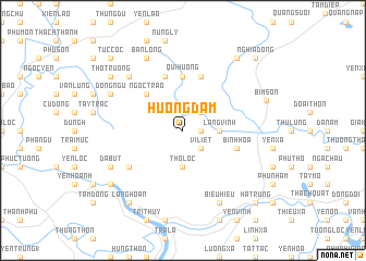 map of Hương Ðạm