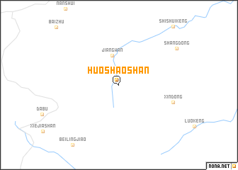 map of Huoshaoshan