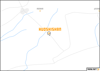 map of Huoshishan