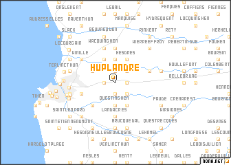 map of Huplandre