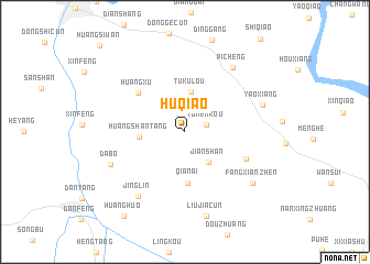 map of Huqiao