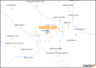 map of Ḩūranjūn