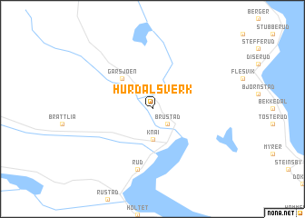 map of Hurdalsverk