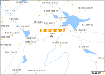 map of Hurd Corner