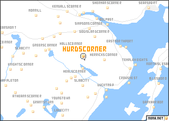 map of Hurds Corner