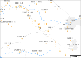 map of Hurlbut