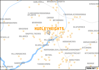 map of Hurley Heights