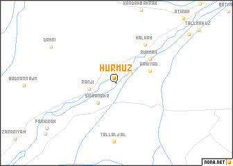 map of Hurmuz