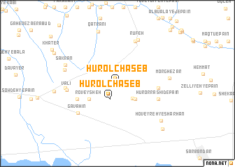 map of Hūr ol Chāseb