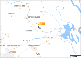 map of Huron